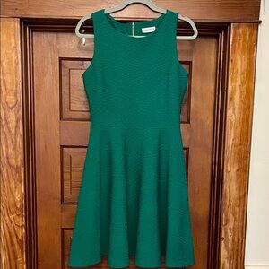 Calvin Klein Emerald Sleeveless Mini Dress